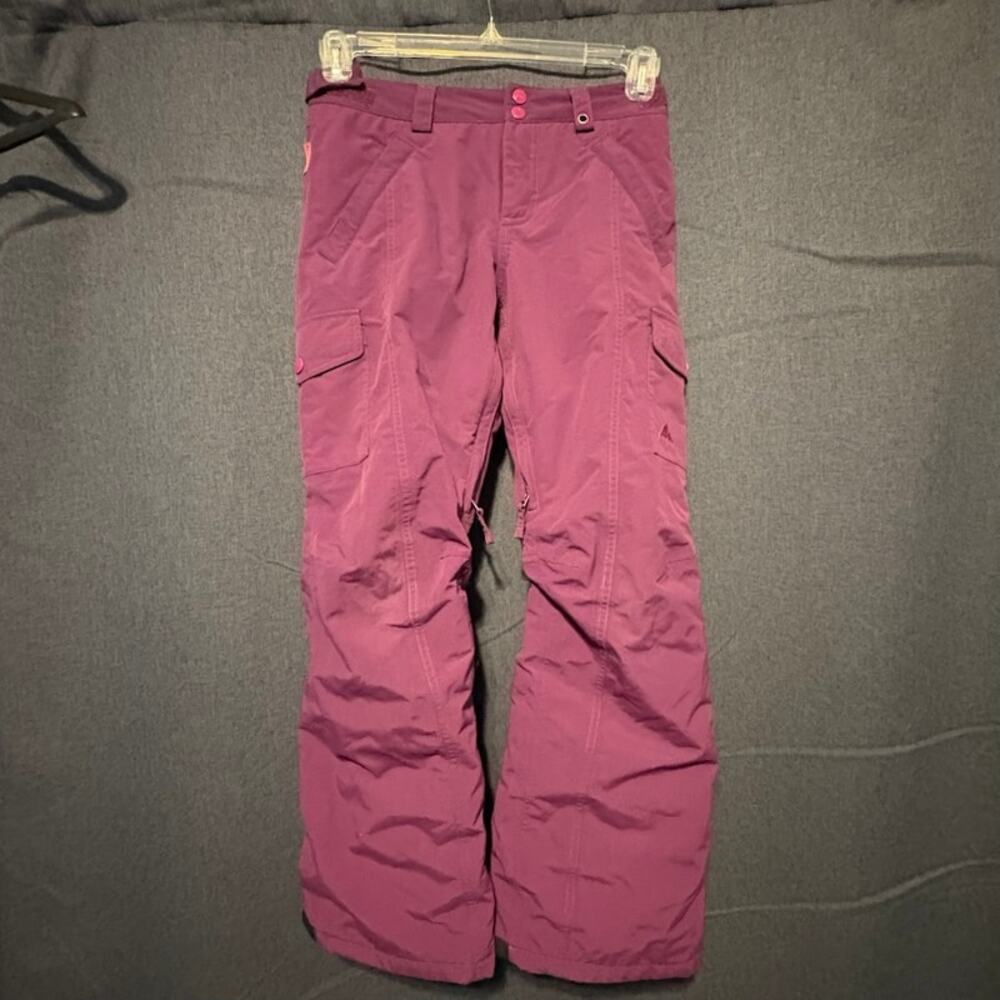 Burton Kids Skylar Snowboard Pants Dryride Room-To-Grow Purple Youth L 14/16